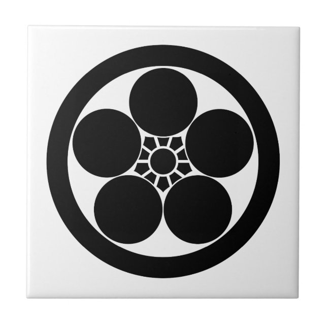 a round plum-pot tile (Front)