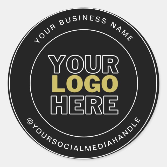  A round professional custom branded Classic Round Sticker (Front)