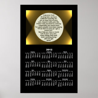 A Round Tuit calender ~ print