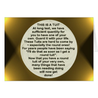 A Round Tuit ~ card