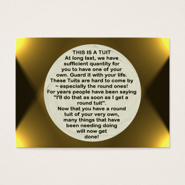 A Round Tuit ~ Chubby (Front)