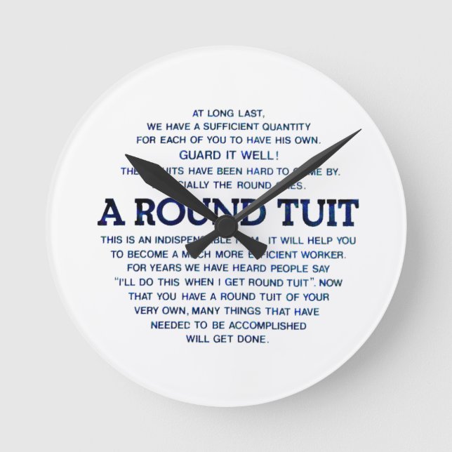 A Round Tuit Clock (Front)