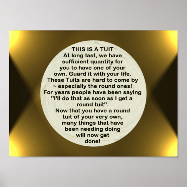 A Round Tuit ~ print (Front)