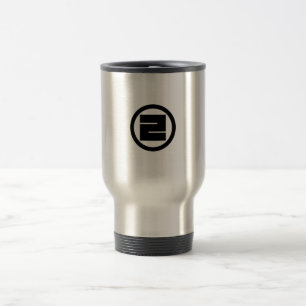 a rounded square travel mug