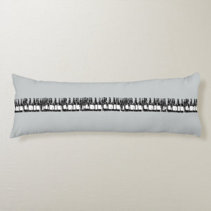 a row of beer bottles body cushion