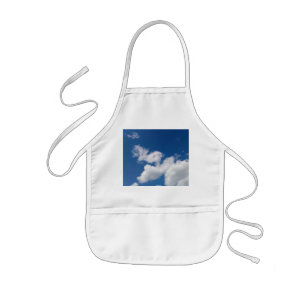 A row of clouds kids apron