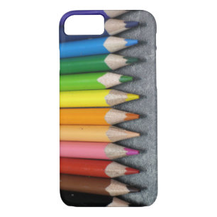 A Row of Coloured Pencils. iPhone 8/7 Case