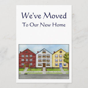 A Row Of Houses We've Moved Announcement