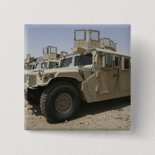 A row of humvees from Task Force Military Polic 15 Cm Square Badge