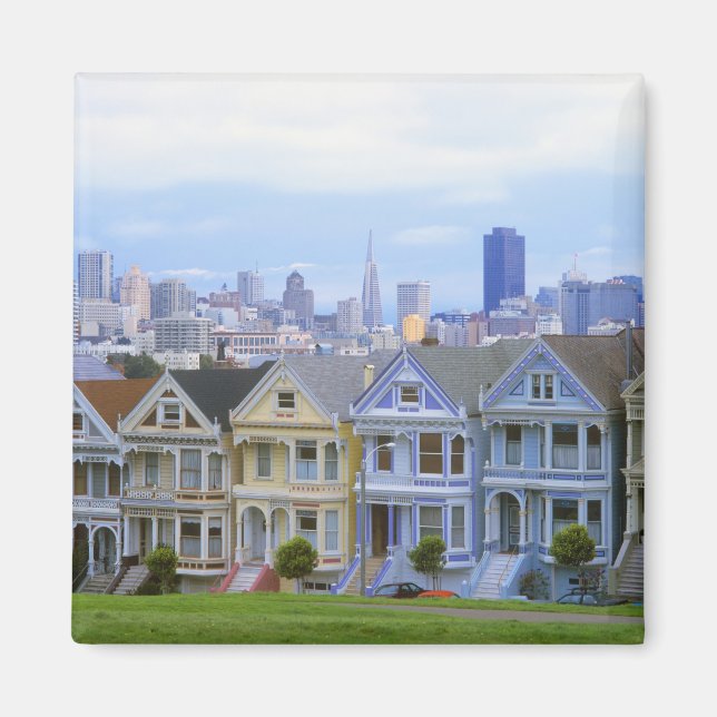 A row of Victorian homes Magnet (Front)