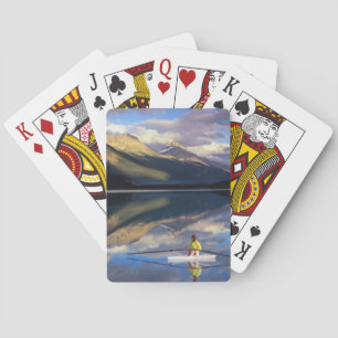 A rower on Banff Lake in the Canada MR) Playing Cards