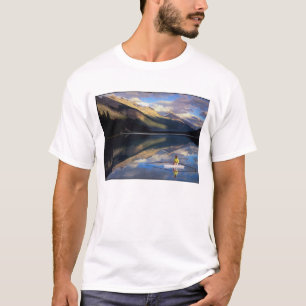 A rower on Banff Lake in the Canada MR) T-Shirt