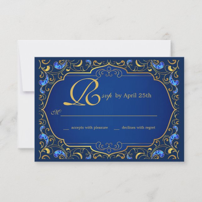 A Royal Affair RSVP Cards (Front)