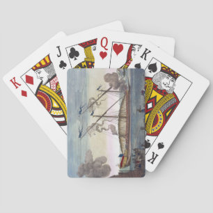 A Royal Galley (Spanish or Portuguese) rowed by sl Playing Cards