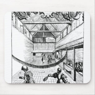 A Royal Game of Tennis in the Jeu de Paume Mouse Mat
