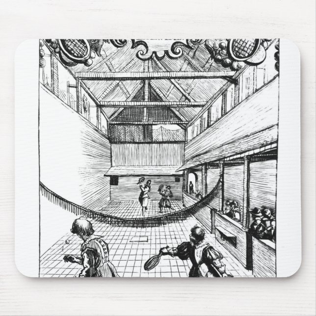 A Royal Game of Tennis in the Jeu de Paume Mouse Mat (Front)