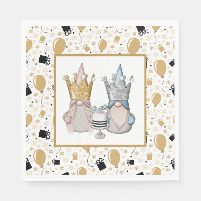 A Royal Gnome Celebration  Napkin (Front)