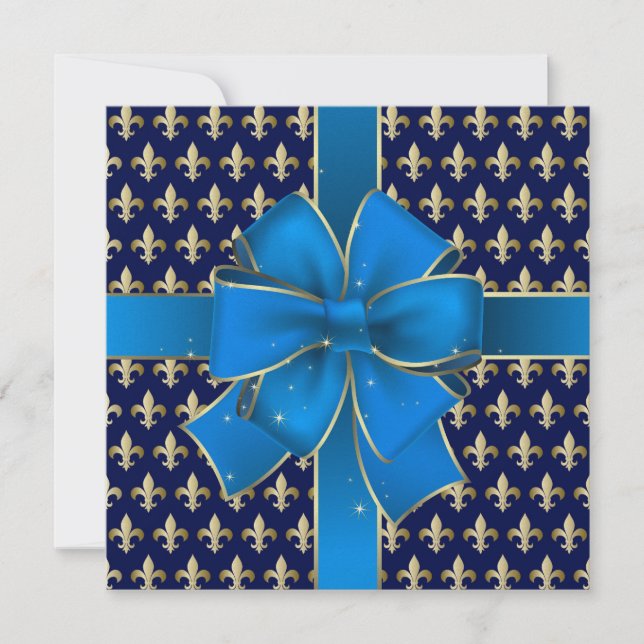 A Royally Elegant Fleur de Lis Invitation - SRF (Front)