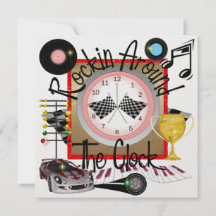 A Royally Rockin' Race Car Party - SRF Invitation