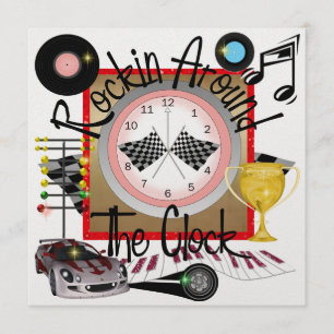 A Royally Rockin' Racing Party - SRF Invitation