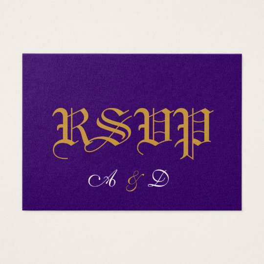 A , RSVP, BUSINESS CARD