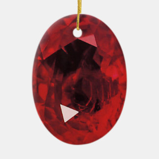 A RUBY JEWEL for your LOVE Ceramic Tree Decoration