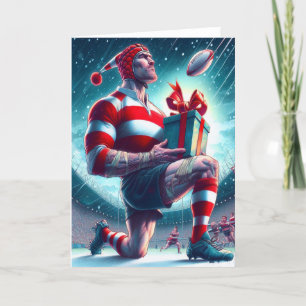 A Rugby Christmas - Rugby Greeting Card