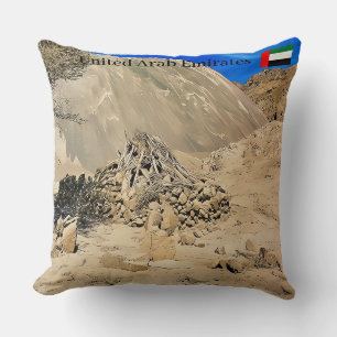 A rugged, arid landscape  cushion