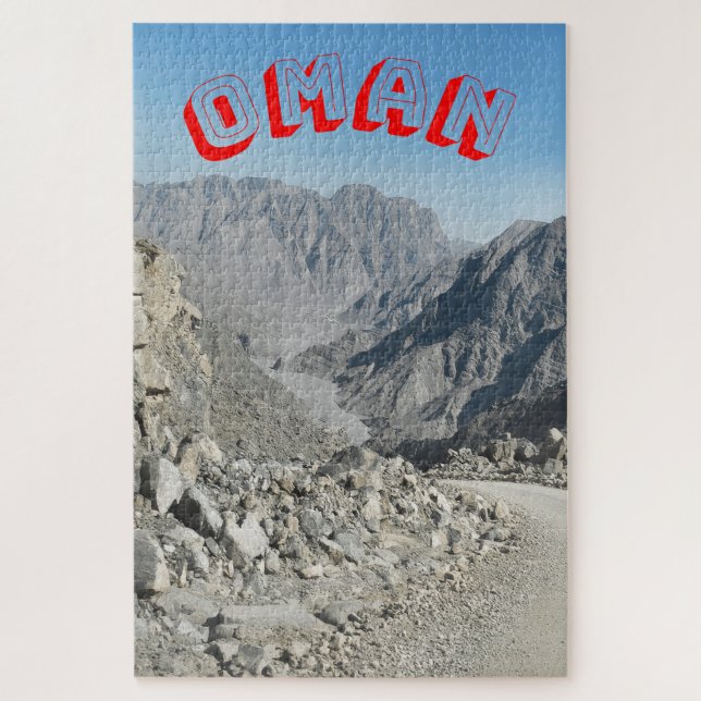 A rugged mountainous landscape.  jigsaw puzzle (Vertical)