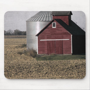 A Rural Farm Scene After Harvest Mouse Mat