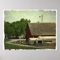 A Rural Iowa Farm Scene