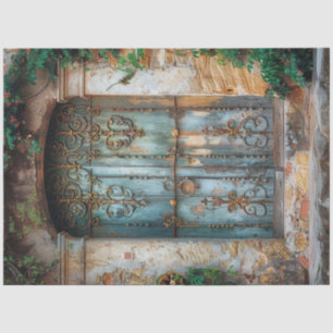 A Rustic Italian Door Series Design #5 Tissue Paper