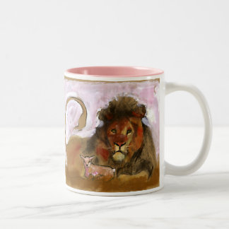 A.S.K. - Lion & Lamb Two-Tone Coffee Mug