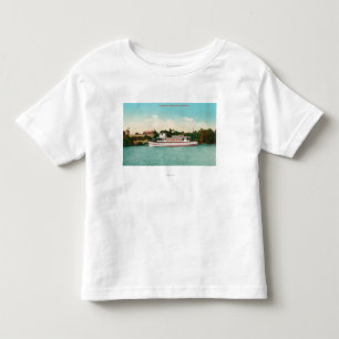 A Sacramento River Scene with a Riverboat Toddler T-Shirt