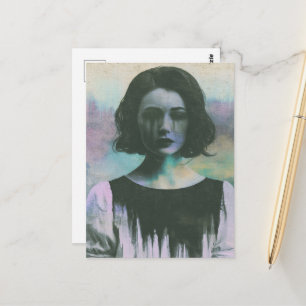 A Sad Woman Postcard