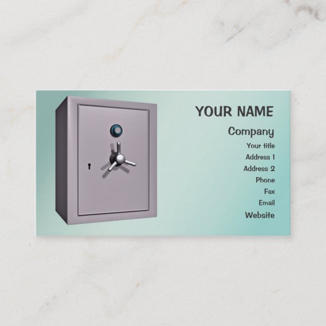 A 'safe' business card (Front)