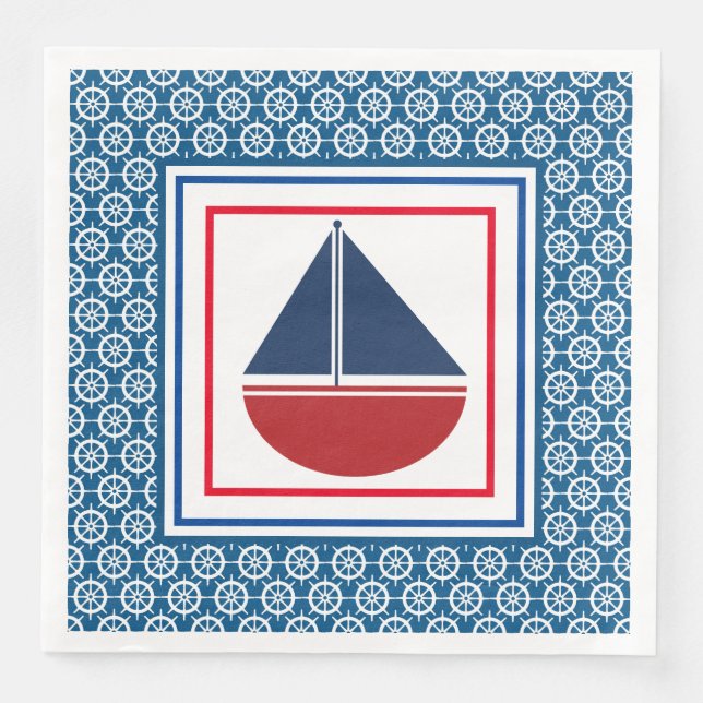 A Sailing We Go Napkin (Front)