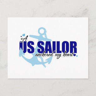 A Sailor Anchored My Heart Postcard