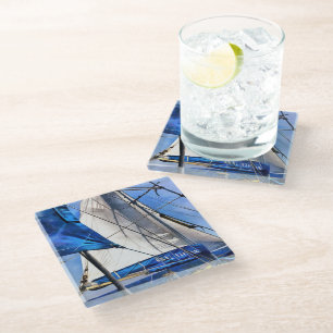 A Sailor Is An Artist And His Medium The Wind Glass Coaster