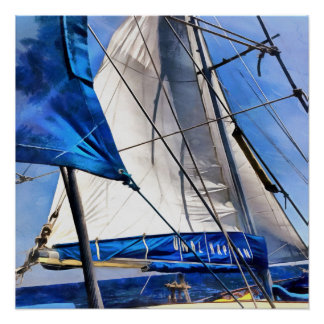 A Sailor Is An Artist And His Medium The Wind Poster