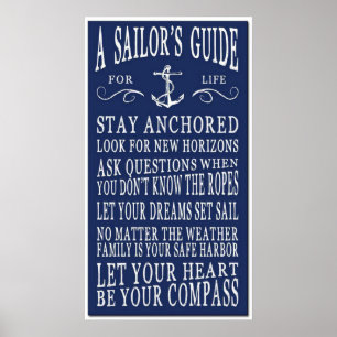 A Sailor's Guide Poster