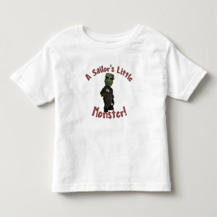 A Sailor's Little Monster Toddler T-Shirt