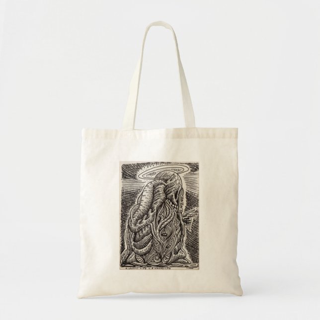 A saintly life is a wasted life tote bag (Front)