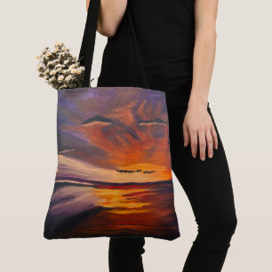 A San Diego Sunset, Original by Gary Poling Tote Bag
