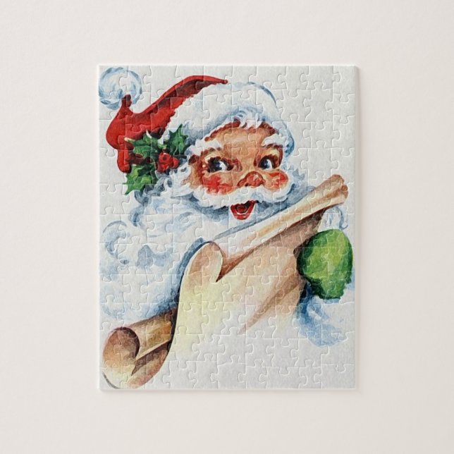 A Santa Puzzle set for christmas (Vertical)