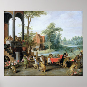A Satire of the Folly of Tulip Mania Poster