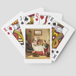 A Satisfying Meal, 1883 (oil on  canvas) Playing Cards