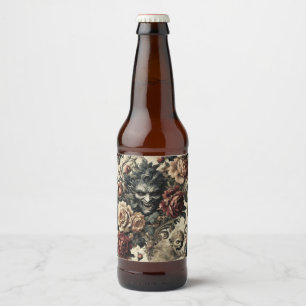 A Savage Sanctum – Gothic Victorian Design Beer Bottle Label