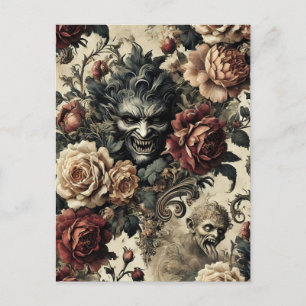 A Savage Sanctum – Gothic Victorian  Holiday Postcard