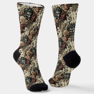 A Savage Sanctum – Gothic Victorian Tapestry Socks